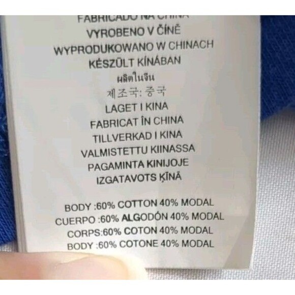 Michael Kors Women's Blue Knit Top Gold Accent Neckline Sleeveless Plus Size 0X - Picture 10 of 11